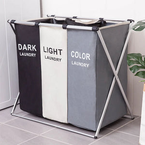 3-Compartment Folding Laundry Hamper – Large Waterproof Dirty Clothes Organizer with Handles

3-compartment waterproof folding laundry hamper for organizing dirty clothes with handles and sturdy frame

