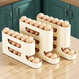 4-Layer Slide Egg Storage Box – Automatic Egg Rolling Ladder Style for Refrigerator, Large Capacity

4-layer slide egg storage box with automatic rolling system, large capacity for fridge side door

