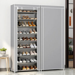 Dustproof Shoe Rack Cabinet – Multi-Layer Shoe Storage Organizer Shelf for Entryway & Hallway


