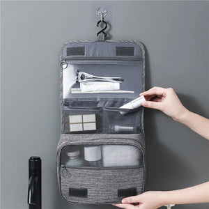 Large Hanging Travel Toiletry Bag – Makeup & Accessory Organizer for Men & Women

Large hanging travel toiletry bag for men and women with compartments and hook

