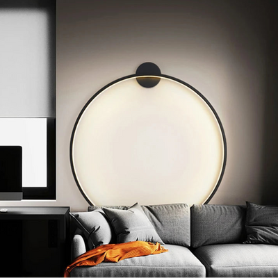 Round LED Wall Sconce – Indoor Light for Hallway, Bedroom & Living Room