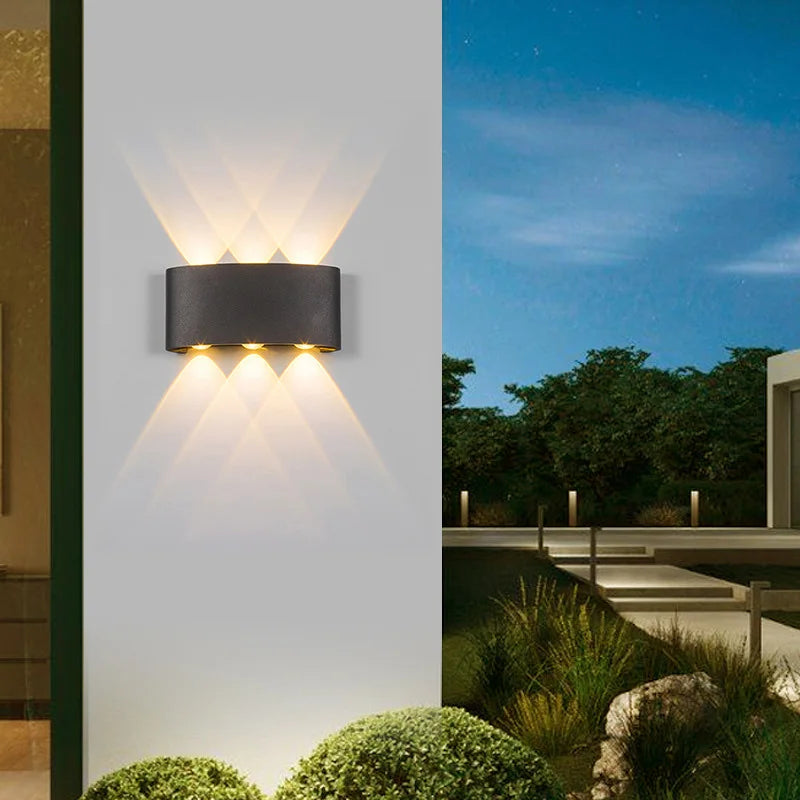 Outdoor Waterproof Wall Lamp – Minimalist LED Light for Gate & Garden