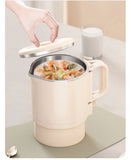 Folding Electric Kettle 220V – 304 Stainless Steel Portable Water & Noodle Cooker