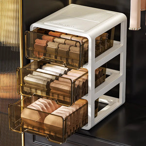 Clear Stackable Underwear Organizer Drawer – Thickened Transparent Clothing Storage Box