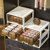 Clear Stackable Underwear Organizer Drawer – Thickened Transparent Clothing Storage Box