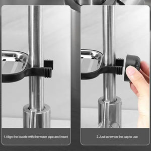 Stainless Steel Faucet Shelf – Sink Storage Rack & Towel Holder