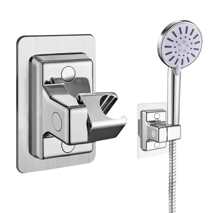 Adjustable Self-Adhesive Shower Head Holder – Wall-Mounted Handheld Bracket for Bathroom