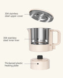 Folding Electric Kettle 220V – 304 Stainless Steel Portable Water & Noodle Cooker