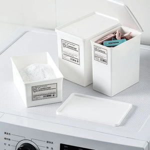 Kitchen Sundry Storage Box – Desktop Organizer with Lid for Laundry, Beads, Powder, and Clothes Clips