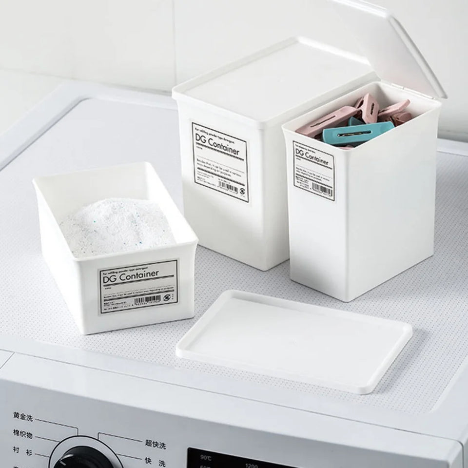 Kitchen Sundry Storage Box – Desktop Organizer with Lid for Laundry, Beads, Powder, and Clothes Clips
