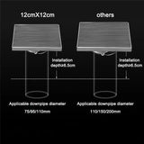 304 Stainless Steel Linear Floor Drain – Square Bathroom & Outdoor Courtyard Drain (12–30cm)