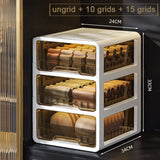 Clear Stackable Underwear Organizer Drawer – Thickened Transparent Clothing Storage Box