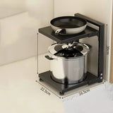 Adjustable Carbon Steel Pot & Pan Storage Rack