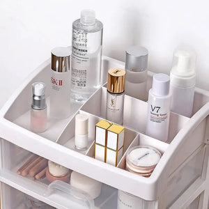 4-Layer Transparent Cosmetic Drawer Organizer