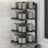 Adjustable Carbon Steel Pot & Pan Storage Rack