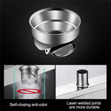 304 Stainless Steel Linear Floor Drain – Square Bathroom & Outdoor Courtyard Drain (12–30cm)