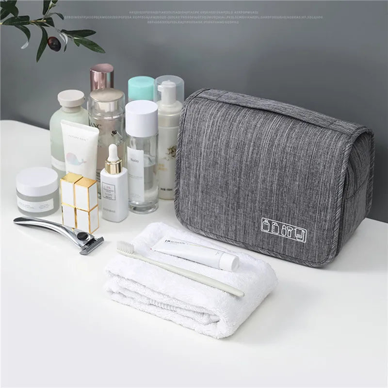 Large Hanging Travel Toiletry Bag – Makeup & Accessory Organizer for Men & Women