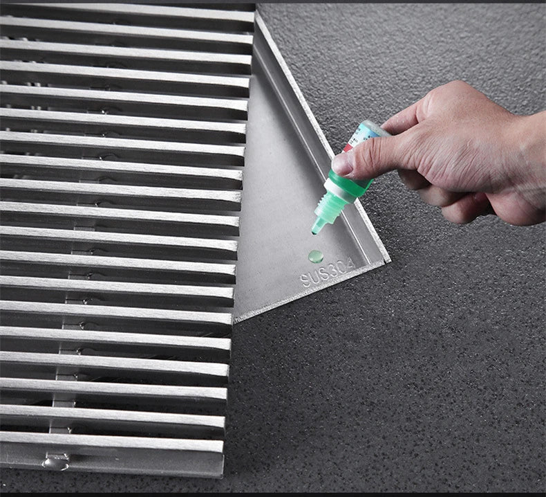 Large Floor Drain 304 Stainless Steel 12/15/20/30cm Square Linear Bathroom Floor Drains Outdoor Courtyard Large Diameter Drain