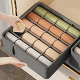 Drawer Organizer Box with 6/7/20 Grids – Underwear, Socks, Bra & Pants Storage Divider