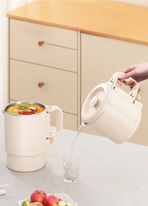 Folding Electric Kettle 220V – 304 Stainless Steel Portable Water & Noodle Cooker