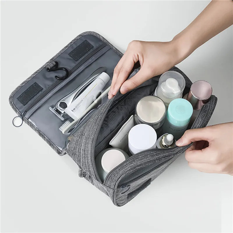 Large Hanging Travel Toiletry Bag – Makeup & Accessory Organizer for Men & Women