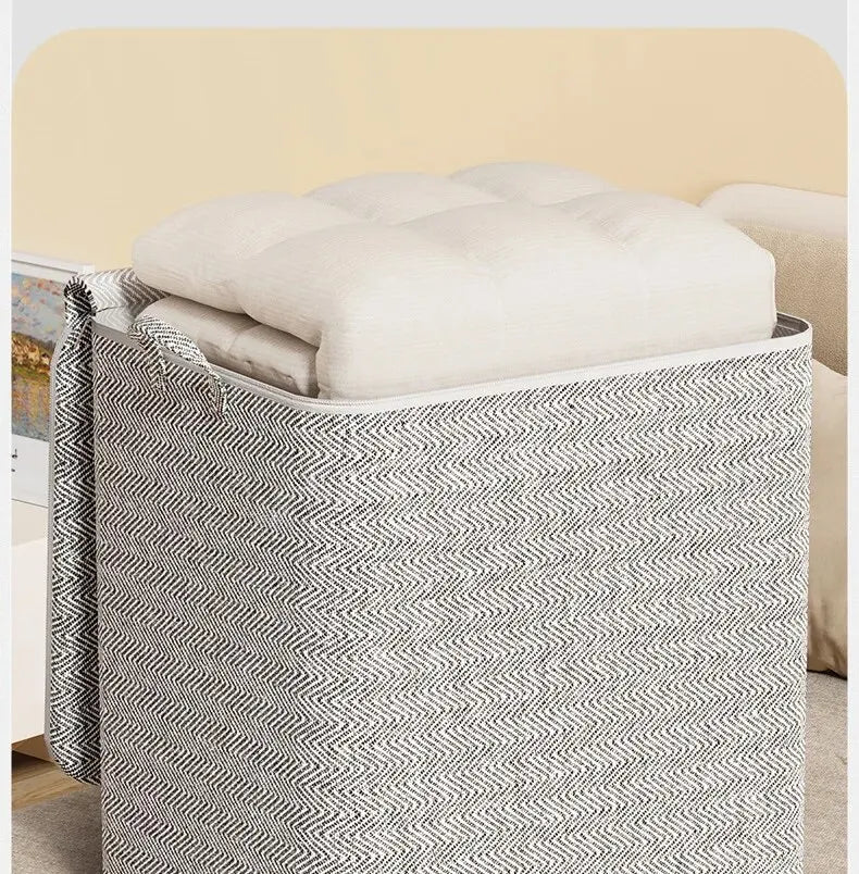 Large Capacity Quilt Storage Bag – Waterproof, Dustproof Duvet & Blanket Organizer