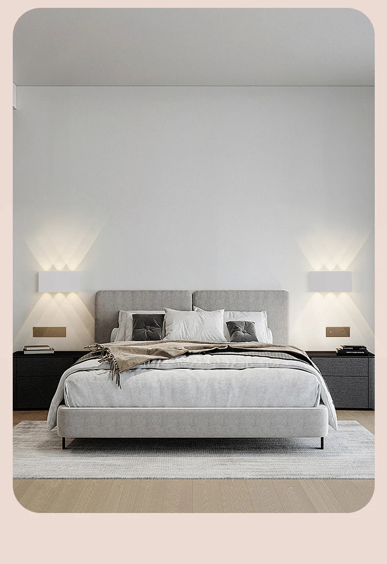 Minimalist LED Rechargeable Wall Lamp – 3 Color Touch Light for Bedroom & Corridor