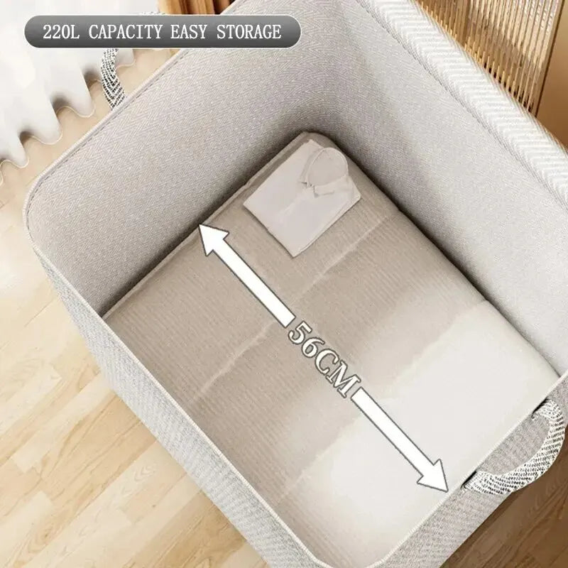 Large Capacity Quilt Storage Bag – Waterproof, Dustproof Duvet & Blanket Organizer