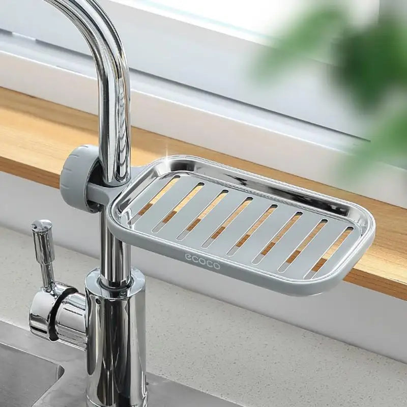 Stainless Steel Faucet Shelf – Sink Storage Rack & Towel Holder
