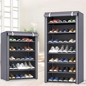 Dustproof Shoe Rack Cabinet – Multi-Layer Shoe Storage Organizer Shelf