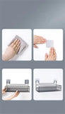 Punch-Free Bathroom Wall Storage Rack – Self-Adhesive Iron Mesh Shelf