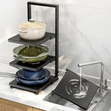 Adjustable Carbon Steel Pot & Pan Storage Rack
