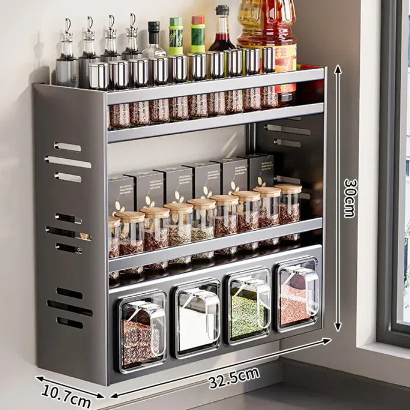 2025 Punch-Free Condiment Storage Rack Set