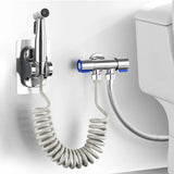 Brushed Stainless Steel Handheld Bidet Sprayer Set – Single Cold Water Faucet