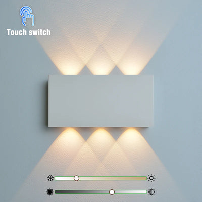 Minimalist LED Rechargeable Wall Lamp – 3 Color Touch Light for Bedroom & Corridor