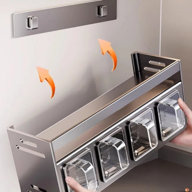2025 Punch-Free Condiment Storage Rack Set