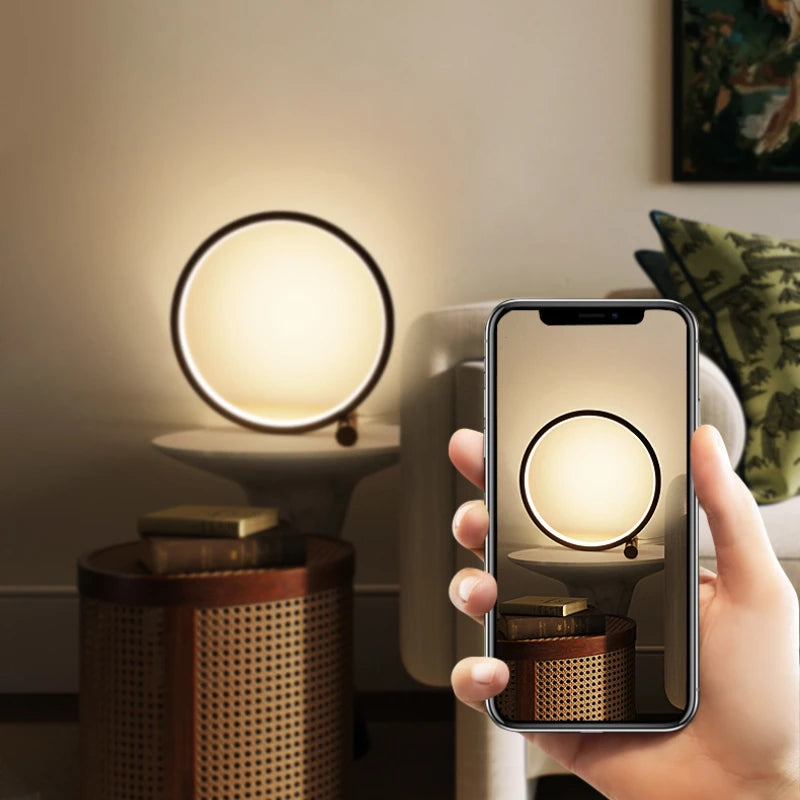 25CM Round LED Table Lamp Dimmable Bedside Night Light