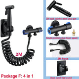 Brushed Stainless Steel Handheld Bidet Sprayer Set – Single Cold Water Faucet