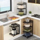 Adjustable Carbon Steel Pot & Pan Storage Rack