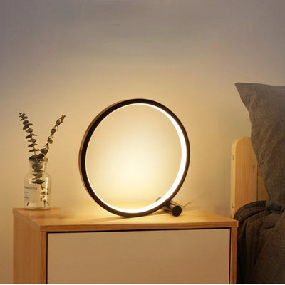 25CM Round LED Table Lamp Dimmable Bedside Night Light