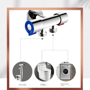 Brushed Stainless Steel Handheld Bidet Sprayer Set – Single Cold Water Faucet