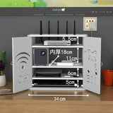 Wireless WiFi Router Storage Box – Wall Hanging Plug Board Bracket & Cable Organizer
