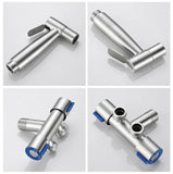 Brushed Stainless Steel Handheld Bidet Sprayer Set – Single Cold Water Faucet