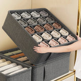 Drawer Organizer Box with 6/7/20 Grids – Underwear, Socks, Bra & Pants Storage Divider