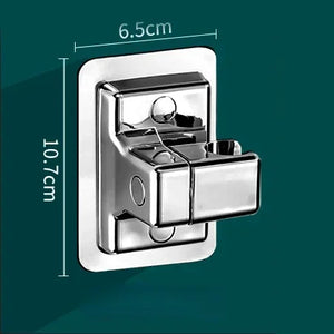 Adjustable Self-Adhesive Shower Head Holder – Wall-Mounted Handheld Bracket for Bathroom