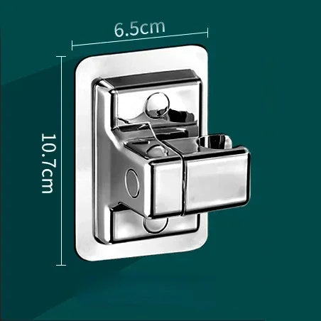 Adjustable Self-Adhesive Shower Head Holder – Wall-Mounted Handheld Bracket for Bathroom