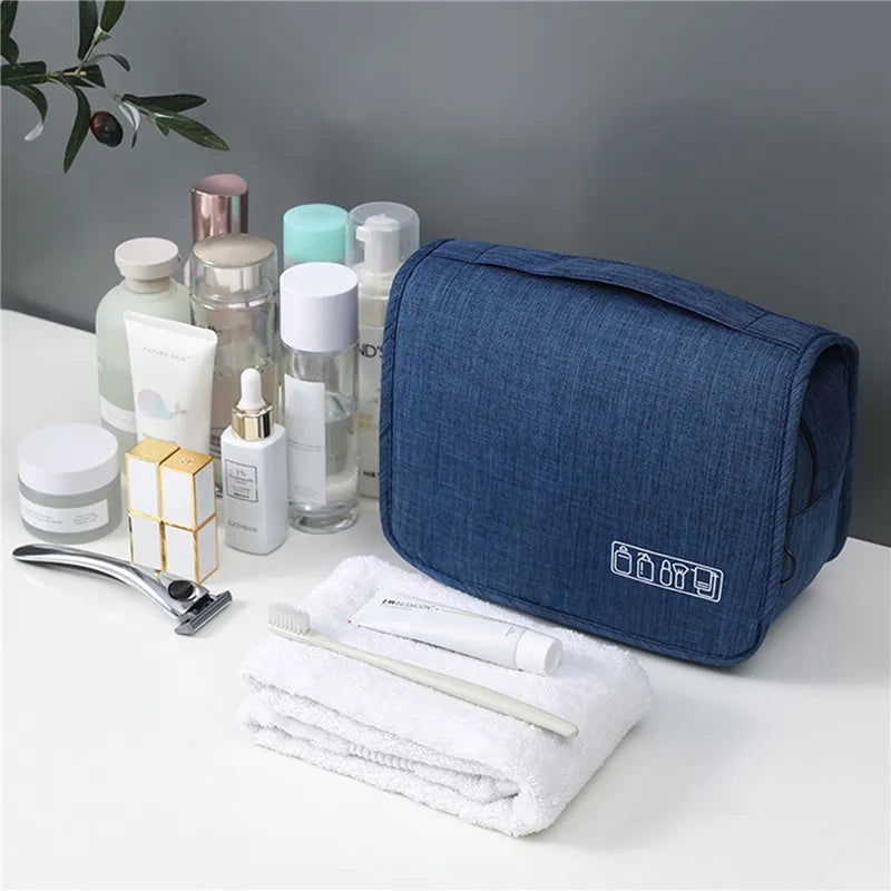 Large Hanging Travel Toiletry Bag – Makeup & Accessory Organizer for Men & Women